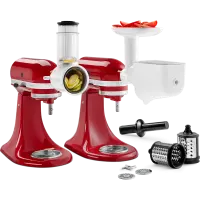 Foto principale KitchenAid 5KSM2FPPC Kit 3 Accessori 5KSMFGA + 5KSMFVSP + 5KSMVSA Grattugia, Tritacarne e Passverdure