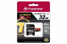 Foto principale Transcend Memory Card Micro SD 32GB 600x + Adattatore SD TS32GUSDHC10U1