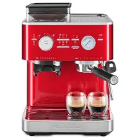 Foto principale KitchenAid 5KES6551ECA Rosso Mela Metallizzato, Macchina per caffè espresso semi-automatica con macinacaffè