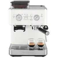 Foto principale KitchenAid 5KES6551EPL Porcellana bianca, Macchina per caffè espresso semi-automatica con macinacaffè