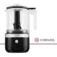Foto principale KitchenAid 5KFCB519EBM Nero Opaco Food Processor Senza fili 1,19 l Garanzia Ufficiale KitchenAid