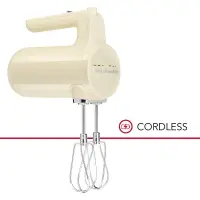 Foto principale KitchenAid 5KHMB732EAC Color Crema Sbattitore Elettrico senza fili 7 velocità Garanzia Ufficiale KitchenAid