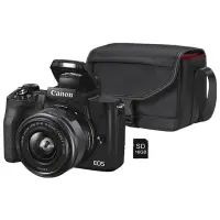Foto principale Canon EOS M50 Mark II Kit EF-M 15-45mm IS STM + Borsa + SD 16MB Garanzia Canon Italia