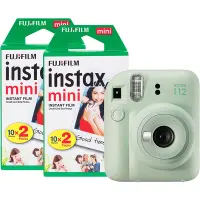 Foto principale Fujifilm Instax Mini 12 Green + 2 Pellicole da 20 foto, Fotocamera a stampa immediata