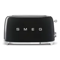 Foto principale SMEG TSF02BLEU Tostapane 2x4 Nero Lucido, Estetica 50`s Style