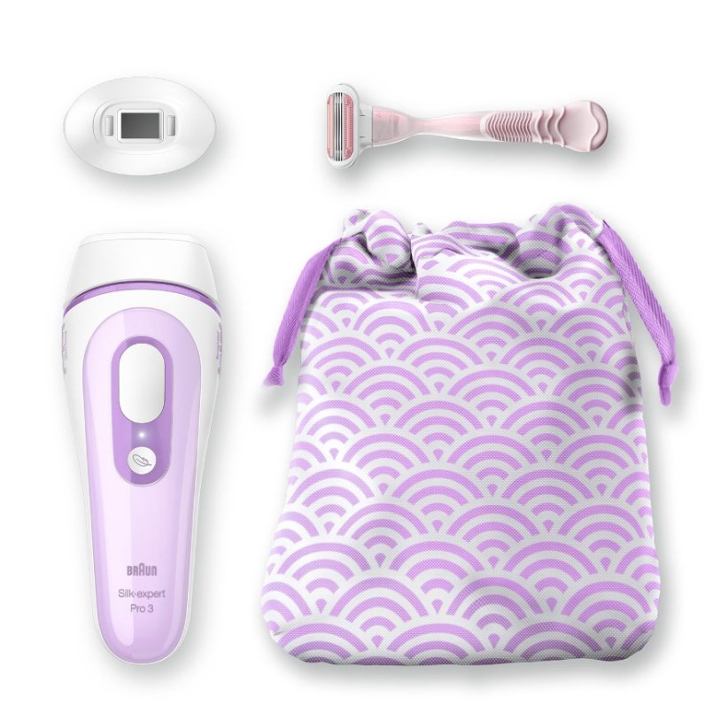 Foto principale Braun Silk-expert Pro 3 PL3132 Epilatore Donna a Luce Pulsata Intelligente con tecnologia SensoAdapt Kit 3 accessori