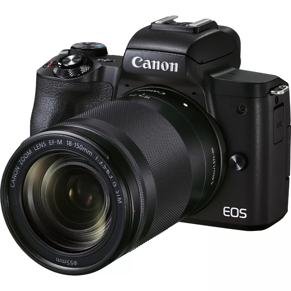Foto principale Canon EOS M50 Mark II Nero + Obiettivo EF-M 18-150mm f/3.5-6.3 IS STM Grafite Garanzia Canon Italia