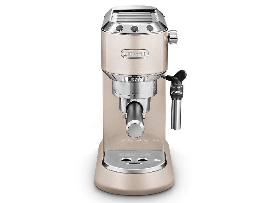Foto principale De Longhi Dedica Metallics EC785.BG Beige Macchina da Caffe` Garanzia Italia