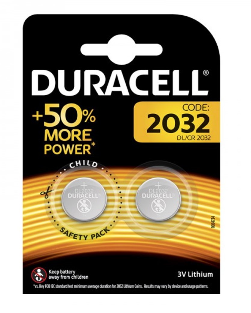 Foto principale Duracell DL 2032 A2 Batteria Litio 3V Blister 2 pezzi