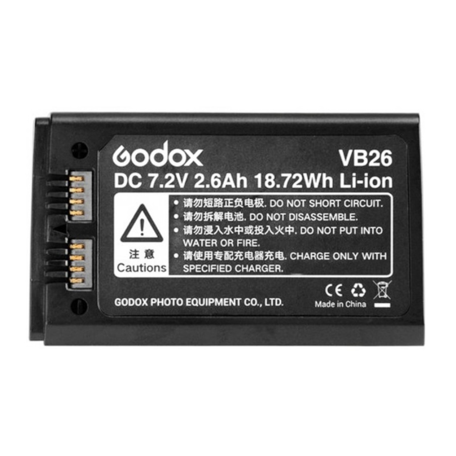 Foto principale Godox VB26 Batteria Litio 2,6 Ah per Flash V1