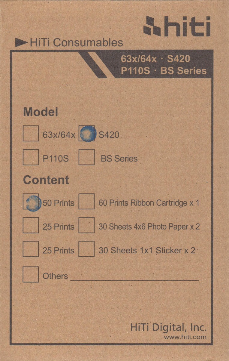 Foto principale HiTi S420 Carta + Ribbon 10X15 (50 fogli)