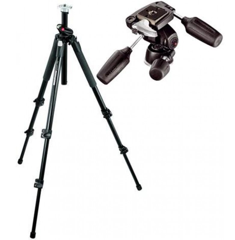 Foto principale Manfrotto Treppiedi MK190A3P-D3RC2 - Cavalletto 190 More + Testa 804RC2 Limited Edition /