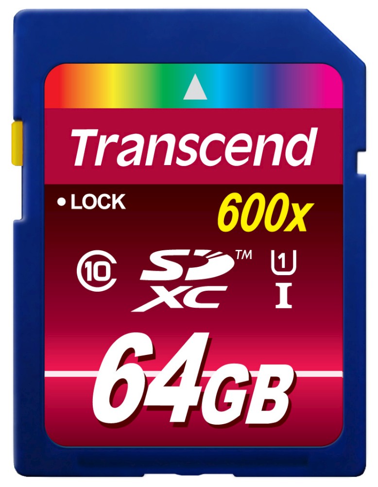 Foto principale Transcend Memory Card SD XC 64GB UHS-I 600x Classe 10 TS64GSDXC10U1 Ultimate