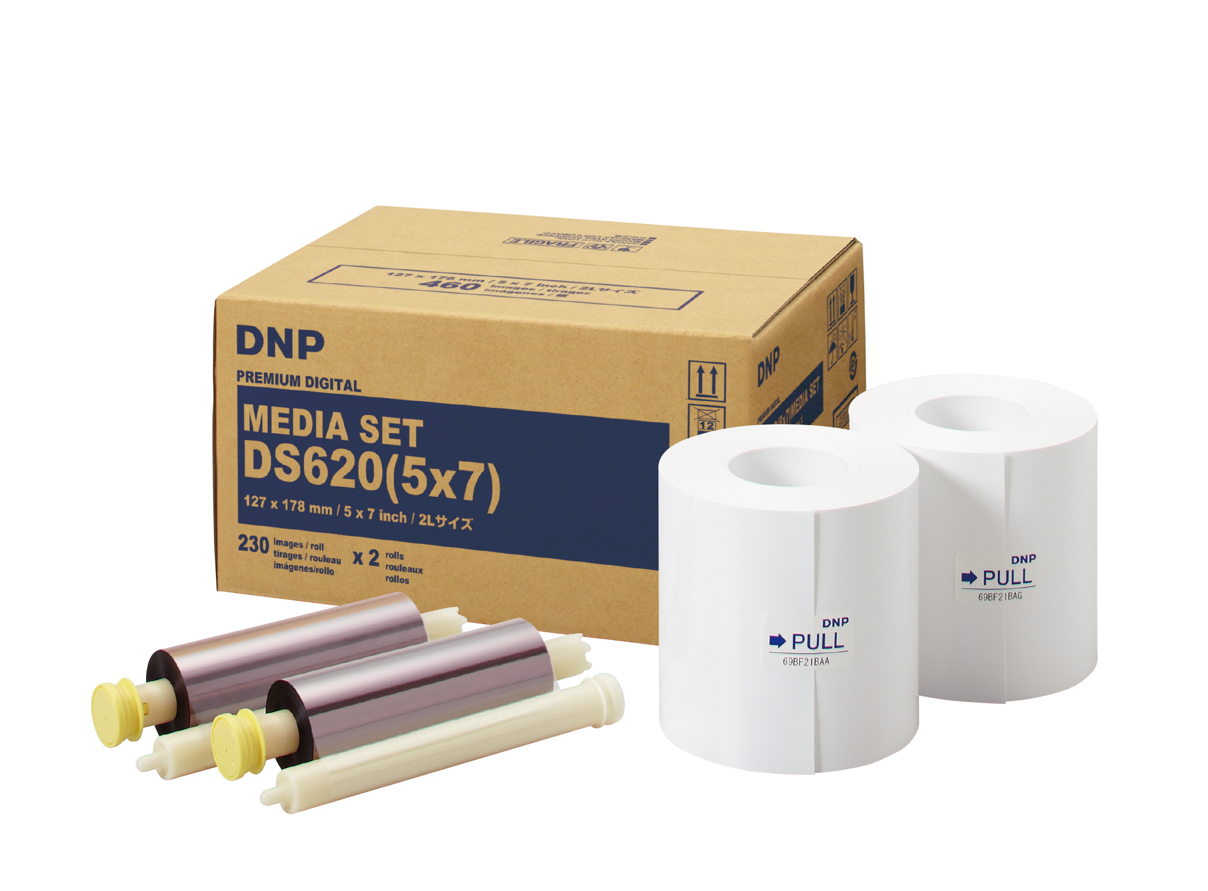 Foto principale DNP DS620 5x7 Carta + Ribbon per 460 Stampe 13x18