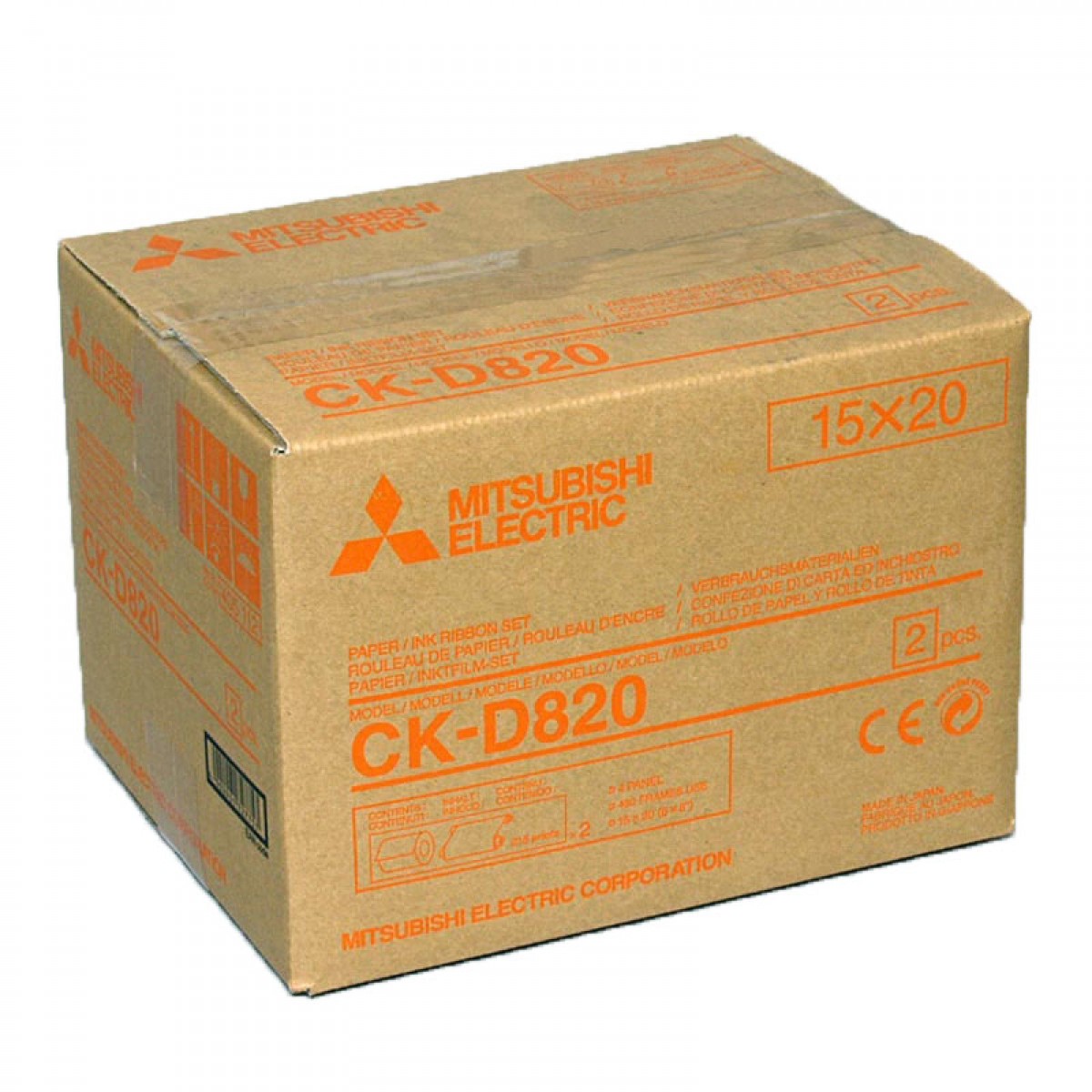 Foto principale Mitsubishi Electric CK-D820 Carta + Ribbon per 860 Stampe 10x15 o 430 15x20