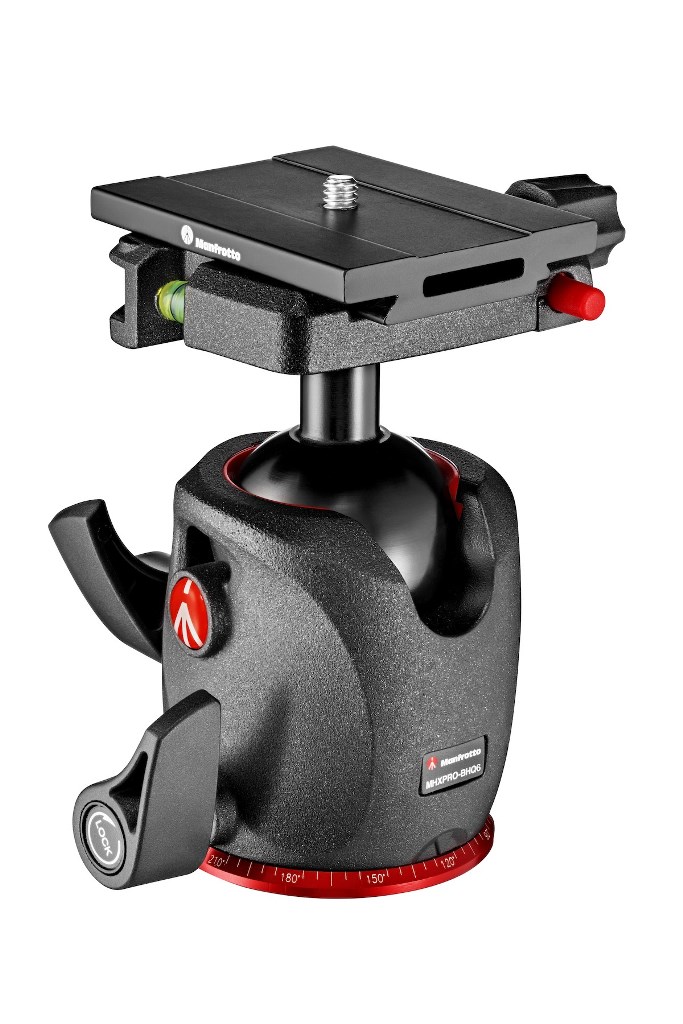 Manfrotto Testa A Sfera Mhxpro Bhq Con Piastra Quick Release Top Lock