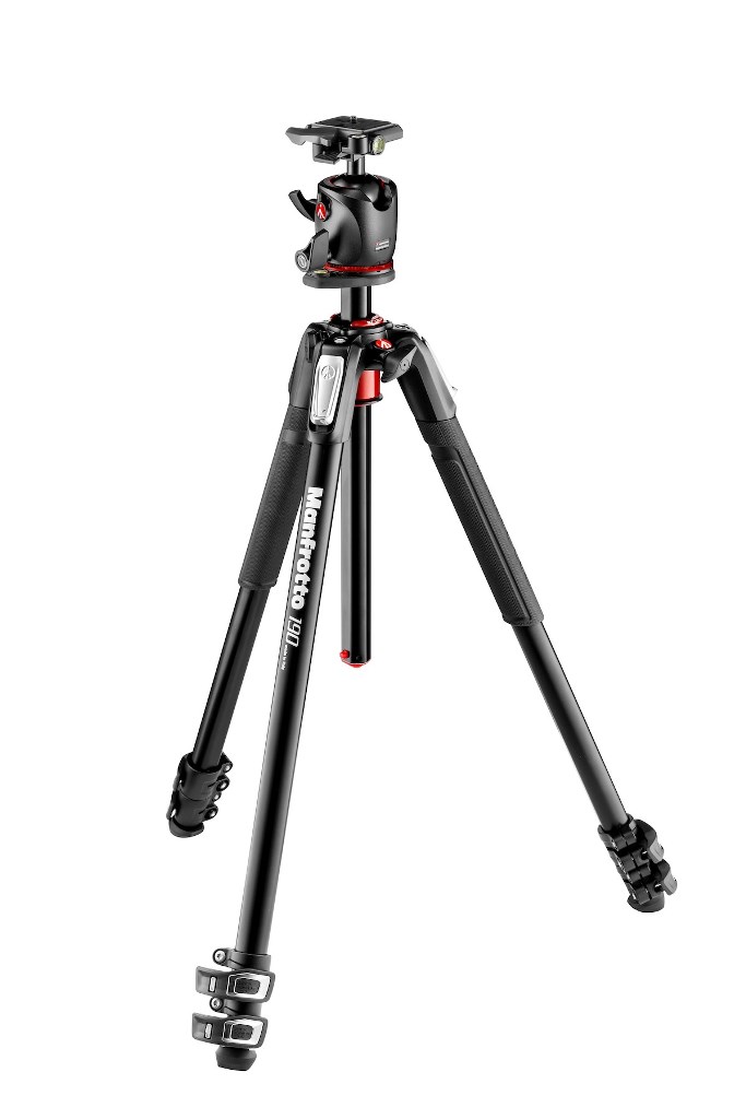 Foto principale Manfrotto Treppiedi MK190XPRO3-BHQ2 Kit Cavalletto 190XPRO + testa a Sfera MHXPRO-BHQ2
