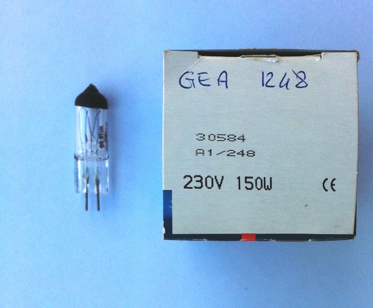 Foto principale Lampada Alogena 220V 150W G6,35 COD. 30584