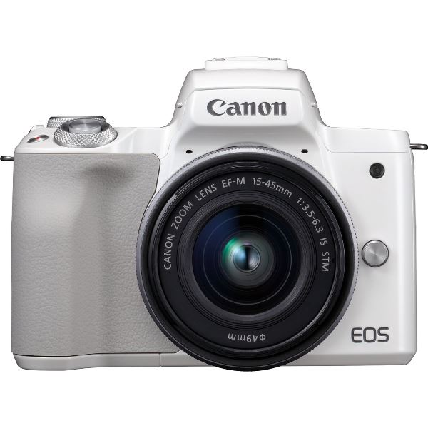 Foto principale Canon EOS M50 White + EF-M 15-45mm IS STM Garanzia Canon Pass Italia