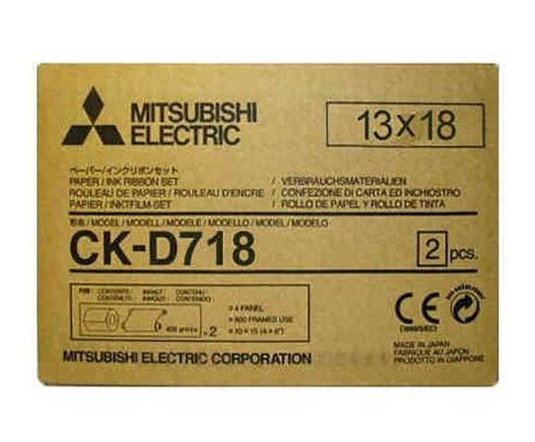 Foto principale Mitsubishi Electric CK-D718 Carta + Ribbon per 460 Stampe 13x18