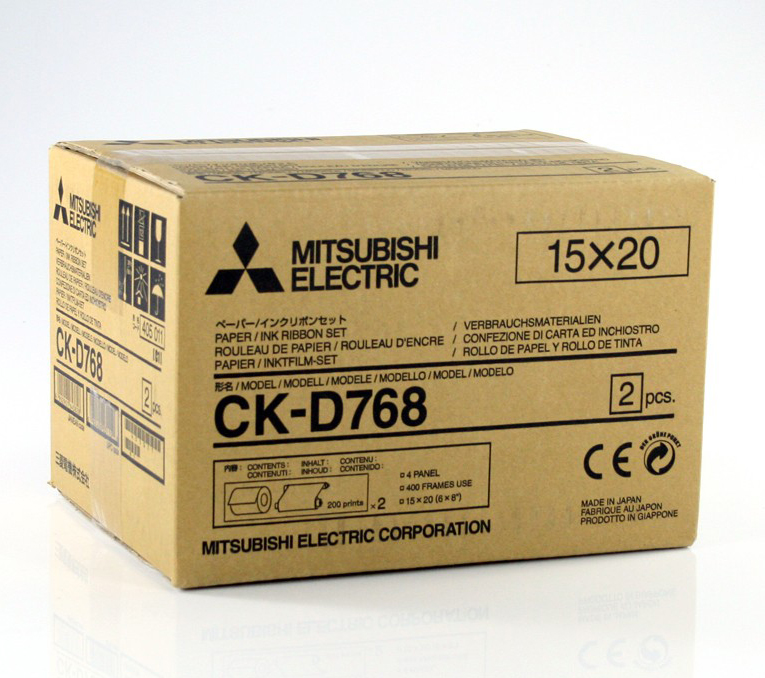 Foto principale Mitsubishi Electric CK-D768 Carta + Ribbon per 400 Stampe 15x20