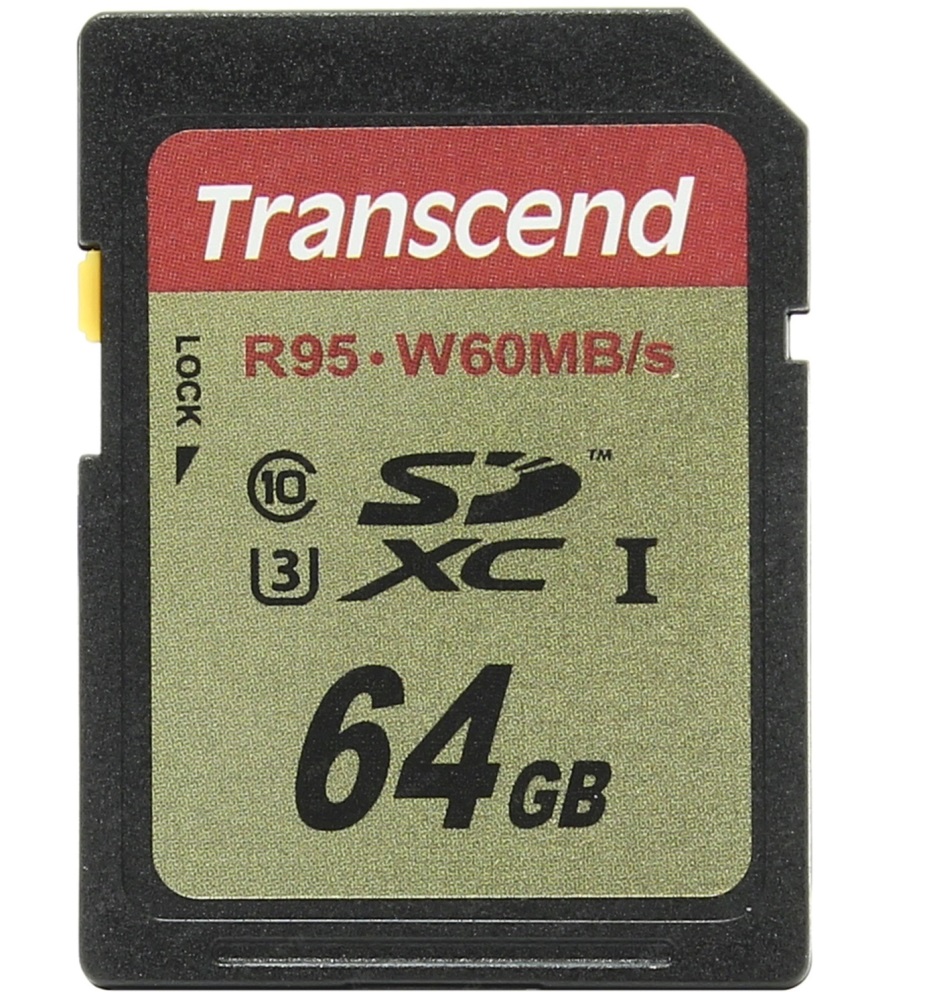 Foto principale Transcend Memory Card SD XC 64GB UHS-I 633X 4K TS64GSDU3