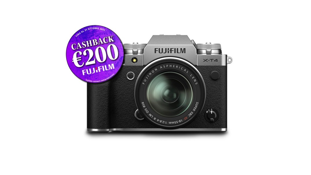 Foto principale Fujifilm X-T4 Silver + XF 18-55mm F2,8-4 R Garanzia Fujifilm Italia