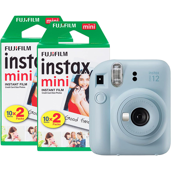 Fujifilm Instax Mini 12 Blue + 2 Pellicole da 20 foto, Fotocamera a stampa  immediata fotografia fotocamere istantanee-analogiche in offerta su  GENIALPIX