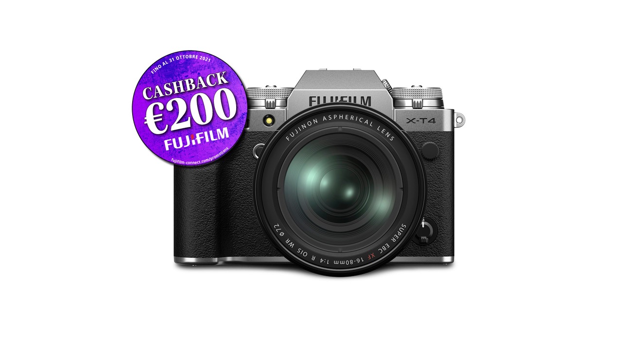 Foto principale Fujifilm X-T4 Silver + XF 16-80mm F4.0 R Garanzia Fujifilm Italia