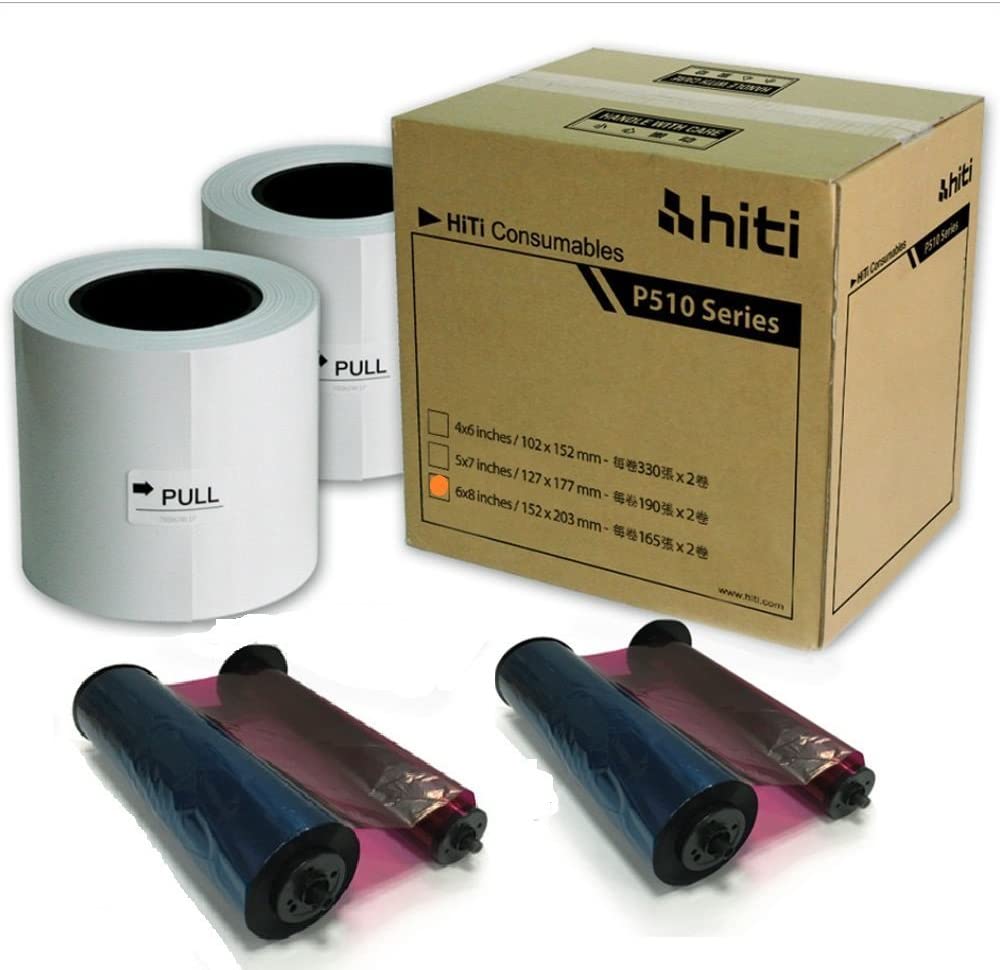 Foto principale HiTi P510 6x8 Carta e Ribbon per 330 stampe 15X20 Stampante P510