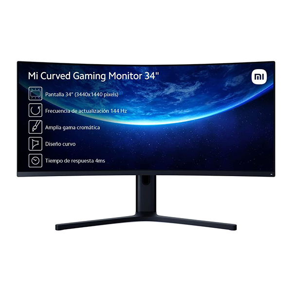 Xiaomi*Mi Curved Gaming Monitor 34" Black, Visualizzazione panoramica ...